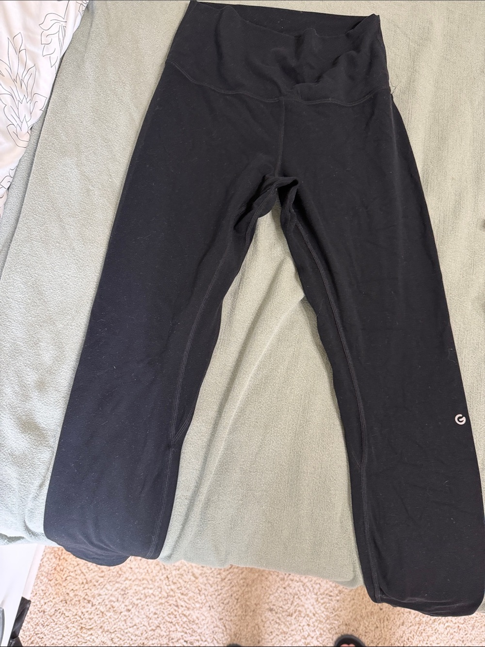 Glow mode
 Black High-Waist Women's Leggings